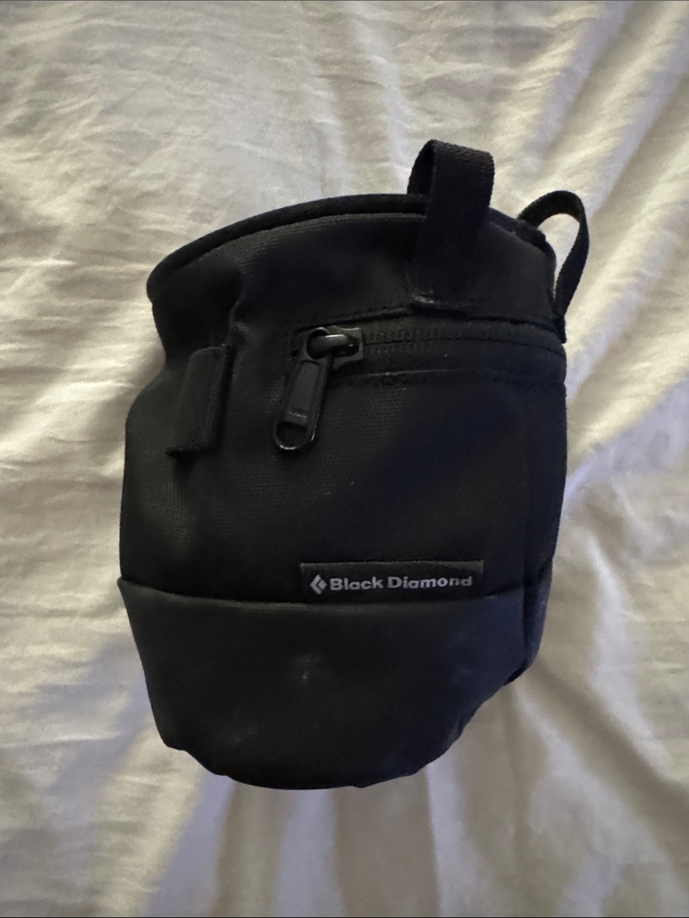 Black Diamond Black Chalk Bag with Zip Pocket